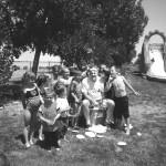 The Eureka County Sheriff’s Office hosted its annual Cops-N-Kids picnic in Crescent Valley on July 18, and in Eureka on July 19. Everyone enjoyed the day with a barbecue, games, bounce house, slip-n-slide, water fights. The annual favorite is throwing whip cream at Undersheriff Keith Logan (pictured) in Crescent Valley and Sheriff Ken Jones in Eureka. (Courtesy photo)