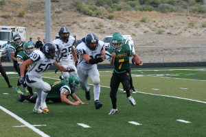 As far as breaks go, the Eureka High School football team received a huge one entering their season opener against Virginia City during the weekend.