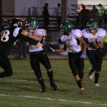 For the first time this season, the Eureka County High School football team played a game away from home when they traveled to Round Mountain to do battle with the Knights on Friday evening.