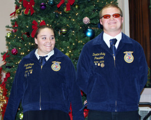 The red carpet was rolled out for the stars Tuesday night, December 17, at the Eureka Opera House, when the FFA’s Diamond Mountain Chapter held its annual Christmas Banquet