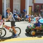 Josh Morrison, right, took second place in the bike contest.