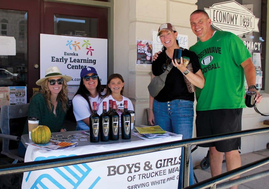 The Eureka Boys and Girls Club offers wine tastings to passersby at the 2026 Art, Wine and Music Fest on Sept. 19.